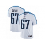 Men's Nike Tennessee Titans #67 Quinton Spain Vapor Untouchable Limited White NFL Jersey