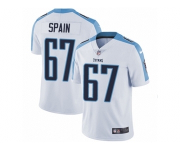 Men's Nike Tennessee Titans #67 Quinton Spain Vapor Untouchable Limited White NFL Jersey