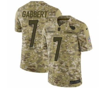 Men's Nike Tennessee Titans #7 Blaine Gabbert Limited Camo 2018 Salute to Service NFL Jersey