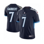 Men's Nike Tennessee Titans #7 Blaine Gabbert Navy Blue Team Color Vapor Untouchable Limited Player NFL Jersey