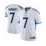 Men's Nike Tennessee Titans #7 Blaine Gabbert White Vapor Untouchable Limited Player NFL Jersey