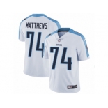 Men's Nike Tennessee Titans #74 Bruce Matthews Vapor Untouchable Limited White NFL Jersey