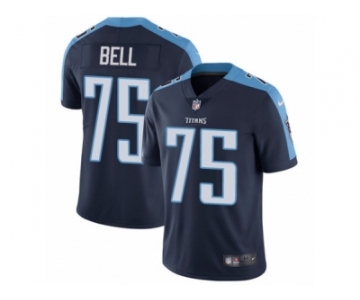 Men's Nike Tennessee Titans #75 Byron Bell Vapor Untouchable Limited Navy Blue Alternate NFL Jersey