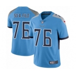 Men's Nike Tennessee Titans #76 Xavier Su'a-Filo Light Blue Alternate Vapor Untouchable Limited Player NFL Jersey