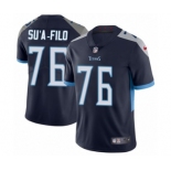 Men's Nike Tennessee Titans #76 Xavier Su'a-Filo Navy Blue Team Color Vapor Untouchable Limited Player NFL Jersey