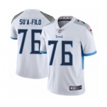 Men's Nike Tennessee Titans #76 Xavier Su'a-Filo White Vapor Untouchable Limited Player NFL Jersey