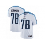 Men's Nike Tennessee Titans #78 Jack Conklin Vapor Untouchable Limited White NFL Jersey