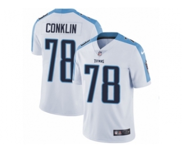 Men's Nike Tennessee Titans #78 Jack Conklin Vapor Untouchable Limited White NFL Jersey