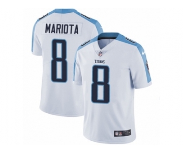 Men's Nike Tennessee Titans #8 Marcus Mariota Vapor Untouchable Limited White NFL Jersey