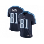 Men's Nike Tennessee Titans #81 Jonnu Smith Navy Blue Alternate Vapor Untouchable Limited Player NFL Jersey