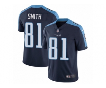 Men's Nike Tennessee Titans #81 Jonnu Smith Navy Blue Alternate Vapor Untouchable Limited Player NFL Jersey