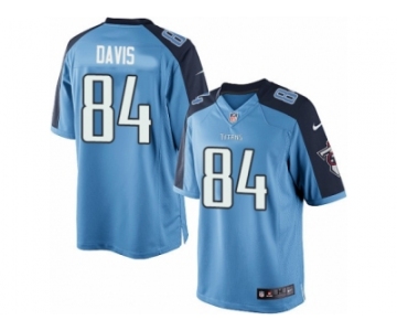 Men's Nike Tennessee Titans #84 Corey Davis Limited Light Blue Team Color NFL Jersey