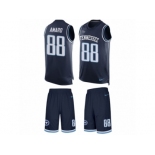 Men's Nike Tennessee Titans #88 Jace Amaro Limited Navy Blue Tank Top Suit NFL Jersey