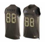 Men's Nike Tennessee Titans #88 Luke Stocker Limited Green Salute to Service Tank Top NFL Jersey