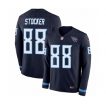 Men's Nike Tennessee Titans #88 Luke Stocker Limited Navy Blue Therma Long Sleeve NFL Jersey