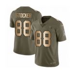 Men's Nike Tennessee Titans #88 Luke Stocker Limited Olive Gold 2017 Salute to Service NFL Jersey