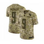 Men's Nike Tennessee Titans #9 Steve McNair Limited Camo 2018 Salute to Service NFL Jersey