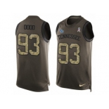 Men's Nike Tennessee Titans #93 Kevin Dodd Limited Green Salute to Service Tank Top NFL Jersey