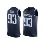 Men's Nike Tennessee Titans #93 Kevin Dodd Limited Navy Blue Player Name & Number Tank Top NFL Jersey