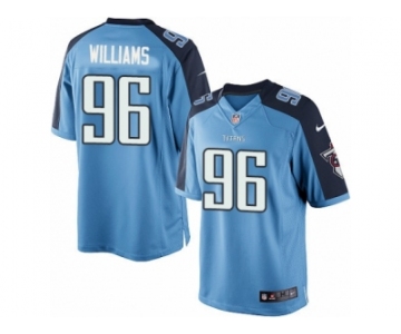 Men's Nike Tennessee Titans #96 Sylvester Williams Limited Light Blue Team Color NFL Jersey