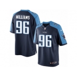 Men's Nike Tennessee Titans #96 Sylvester Williams Limited Navy Blue Alternate NFL Jersey