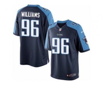 Men's Nike Tennessee Titans #96 Sylvester Williams Limited Navy Blue Alternate NFL Jersey