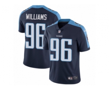 Men's Nike Tennessee Titans #96 Sylvester Williams Vapor Untouchable Limited Navy Blue Alternate NFL Jersey