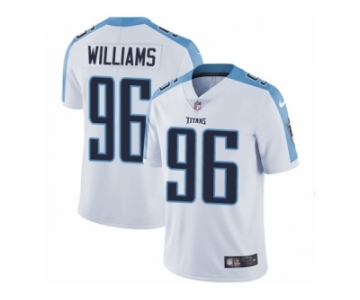 Men's Nike Tennessee Titans #96 Sylvester Williams Vapor Untouchable Limited White NFL Jersey