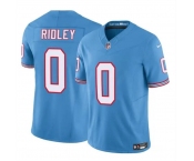 Men's Tennessee Titans #0 Calvin Ridley Blue 2023 F.U.S.E. Throwback Limited Football Stitched Jersey