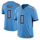 Men's Tennessee Titans #0 Calvin Ridley Blue Vapor Limited Football Stitched Jersey