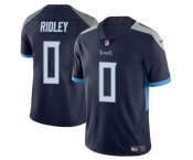 Men's Tennessee Titans #0 Calvin Ridley Navy Vapor Limited Football Stitched Jersey