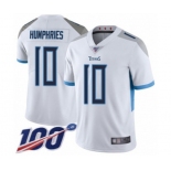 Men's Tennessee Titans #10 Adam Humphries White Vapor Untouchable Limited Player 100th Season Football Jersey