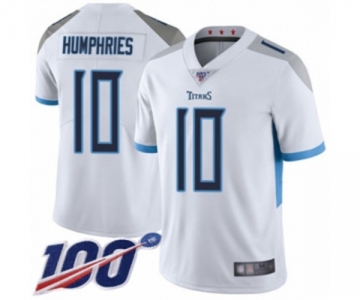 Men's Tennessee Titans #10 Adam Humphries White Vapor Untouchable Limited Player 100th Season Football Jersey