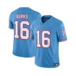 Men's Tennessee Titans #16 Treylon Burks Light Blue 2023 F.U.S.E. Vapor Limited Throwback Stitched Football Jersey