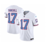 Men's Tennessee Titans #17 Ryan Tannehill White 2023 F.U.S.E. Vapor Limited Throwback Football Stitched Jersey