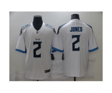 Men's Tennessee Titans #2 Julio Jones Nike White Draft First Round Pick Limited Jersey