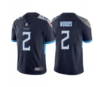 Men's Tennessee Titans #2 Robert Woods Navy Vapor Untouchable Stitched Jersey