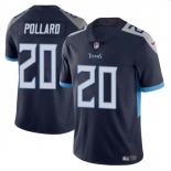 Men's Tennessee Titans #20 Tony Pollard Navy Vapor Limited Football Stitched Jersey