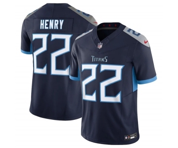 Men's Tennessee Titans #22 Derrick Henry Navy 2023 F.U.S.E Vapor Untouchable Stitched Jersey