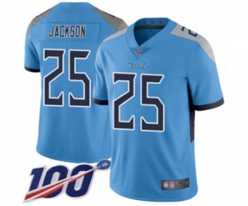 Men's Tennessee Titans #25 Adoree' Jackson Light Blue Alternate Vapor Untouchable Limited Player 100th Season Football Jersey