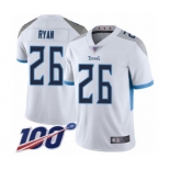 Men's Tennessee Titans #26 Logan Ryan White Vapor Untouchable Limited Player 100th Season Football Jersey