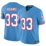 Men's Tennessee Titans #33 Jamel Adams Blue 2024 F.U.S.E. Throwback Vapor Limited Football Stitched Jersey