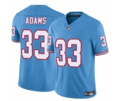 Men's Tennessee Titans #33 Jamel Adams Blue 2024 F.U.S.E. Throwback Vapor Limited Football Stitched Jersey