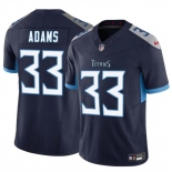 Men's Tennessee Titans #33 Jamel Adams Navy 2024 F.U.S.E. Vapor Limited Football Stitched Jersey