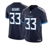 Men's Tennessee Titans #33 Jamel Adams Navy 2024 F.U.S.E. Vapor Limited Football Stitched Jersey