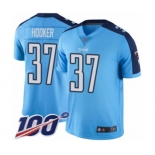 Men's Tennessee Titans #37 Amani Hooker Limited Light Blue Rush Vapor Untouchable 100th Season Football Jerse