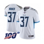 Men's Tennessee Titans #37 Amani Hooker White Vapor Untouchable Limited Player 100th Season Football Jersey