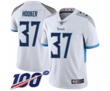 Men's Tennessee Titans #37 Amani Hooker White Vapor Untouchable Limited Player 100th Season Football Jersey