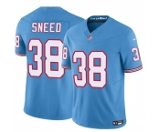 Men's Tennessee Titans #38 L'Jarius Sneed Blue 2024 F.U.S.E. Throwback Vapor Limited Football Stitched Jersey