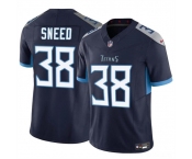 Men's Tennessee Titans #38 L'Jarius Sneed Navy 2024 F.U.S.E. Vapor Limited Football Stitched Jersey